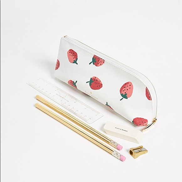 kate spade Handbags - NWT Kate Spade NY • Strawberry Print Pencil Pouch
